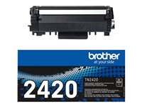 Brother TN2420 - Lång livslängd - svart - original - tonerkassett - för Brother DCP-L2510, L2530, L2537, L2550, HL-L2350, L2370, L2375, MFC-L2713, L2730, L2750 TN2420