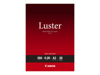Canon Photo Paper Pro Luster LU-101 - Lyster - 260 mikrometer - A3 (297 x 420 mm) - 260 g/m² - 20 ark fotopapper - för PIXMA PRO-1, PRO-10, PRO-100 6211B007