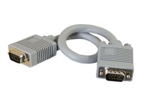 C2G Premium - VGA-kabel - HD-15 (VGA) (hane) till HD-15 (VGA) (hane) - 50 cm 81084