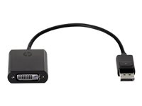 HP DisplayPort to DVI-D Adapter - DisplayPort-adapter - enkel länk - DisplayPort (hane) till DVI-D (hona) - 19 cm - sprintlåsning FH973AA