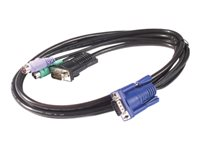 APC - Tangentbords-/video-/muskabel - PS/2, HD-15 (VGA) (hane) - 3.66 m - för KVM Switch AP5254