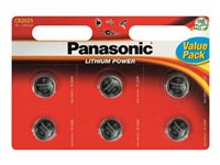 Panasonic Lithium Power - Value Pack - batteri 6 x CR2025 - Li 2B370582