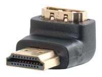 C2G 90° Down Adapter - HDMI-adapter - HDMI hane till HDMI hona - svart - 90° kontakt 80562