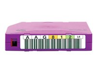 HPE Ultrium BaFe RW Custom Labeled Data Cartridge - 20 x LTO Ultrium 6 6.25 TB - märkt - lila - för StorageWorks SAS Rack-Mount Kit C7976BL