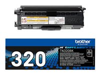 Brother TN320BK - Svart - original - tonerkassett - för Brother DCP-9055, DCP-9270, HL-4140, HL-4150, HL-4570, MFC-9460, MFC-9465, MFC-9970 TN320BK