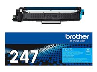 Brother TN247C - Cyan - original - tonerkassett - för Brother DCP-L3510, L3517, L3550, HL-L3270, L3290, MFC-L3710, L3730, L3750, L3770 TN247C
