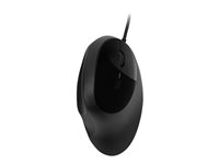 Kensington Pro Fit Ergo - Mus - ergonomisk - 5 knappar - kabelansluten - USB - svart - detaljhandel K75403EU