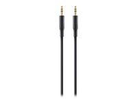 Belkin AUX Cable - Ljudkabel - mini-phone stereo 3.5 mm hane till mini-phone stereo 3.5 mm hane - 1 m - dubbelt skärmad F3Y117BT1M