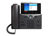 Cisco IP Phone 8861 - With Multiplatform Phone Firmware - VoIP-telefon - IEEE 802.11a/b/g/n/ac (Wi-Fi) - SIP, RTCP, RTP, SRTP, SDP - träkol CP-8861-3PCC-K9=