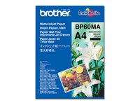 Brother BP60MA Matte Inkjet Paper - Matt - A4 (210 x 297 mm) - 145 g/m² - 25 ark papper - för Brother DCP-J1140, J1200, J1800, J4140, J926, J981, MFC-J2340, J3540, J3940, J4335, J739 BP60MA